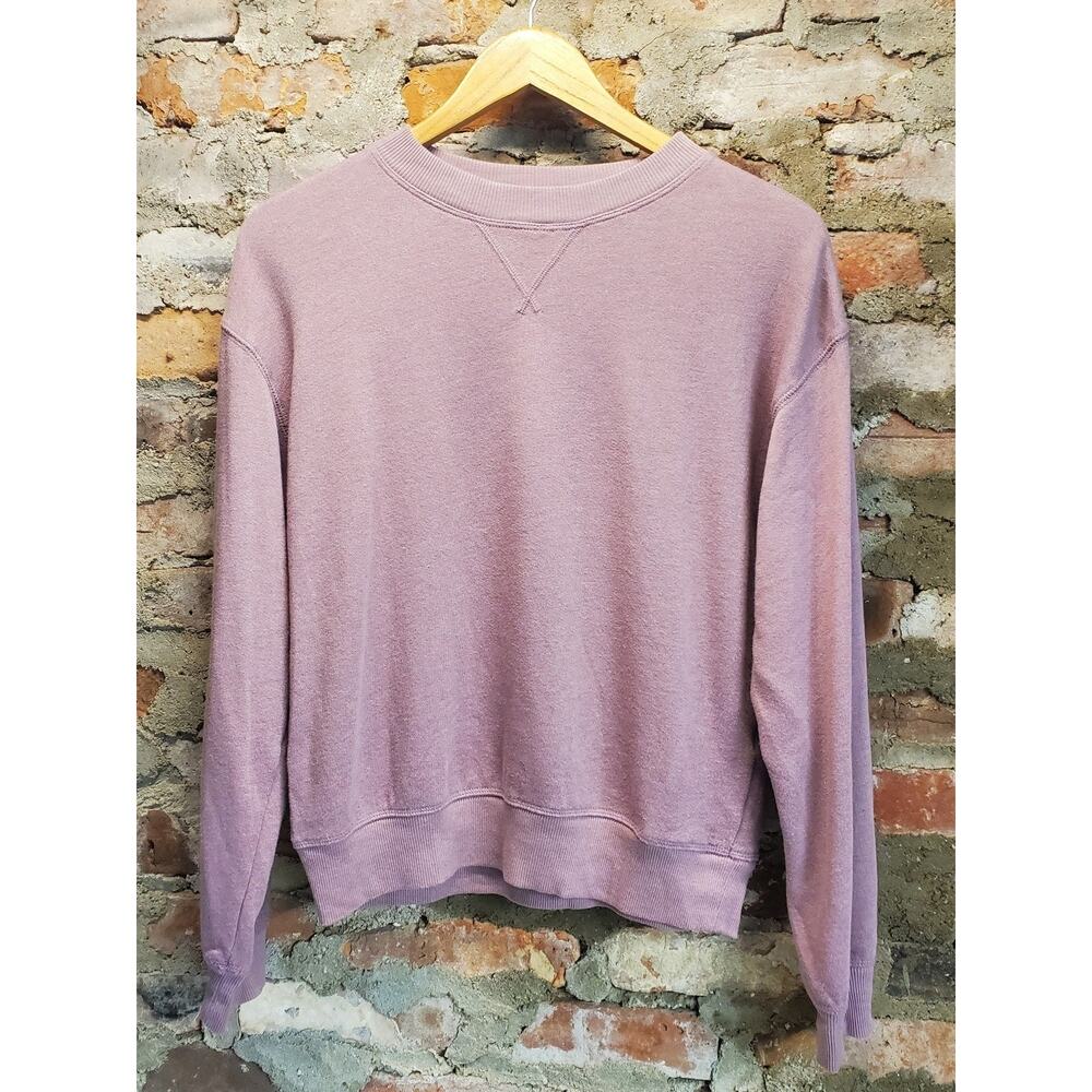 So Womens Sweatshirt M Mauve Lounge Life Crewneck Pullover Relaxed Fit
